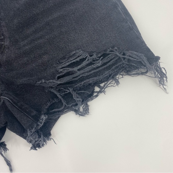 RE/DONE 50s Cut off Denim Shorts in Shadow Black - Picture 13 of 16